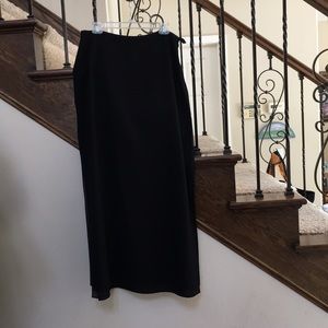 Black long skirt with side slits